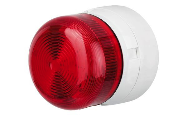 RS PRO, LED Blitz Signalleuchte Rot, 110 → 230 V ac, Ø 77mm x