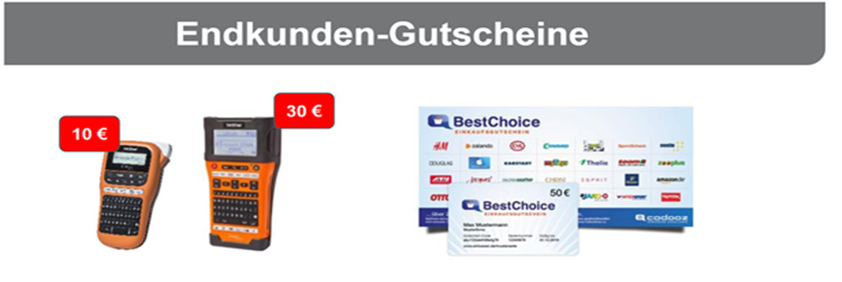 Endkunden Gutscheine
